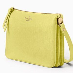 kate spade crossbody leather yellow shoulderbag
